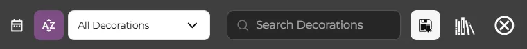 An asset carousel header