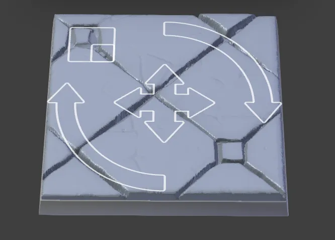 The Basemancer texture positioning controls
